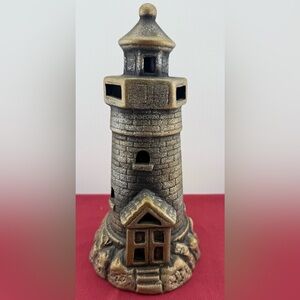 Ceramic Lighthouse bronze / black paint.